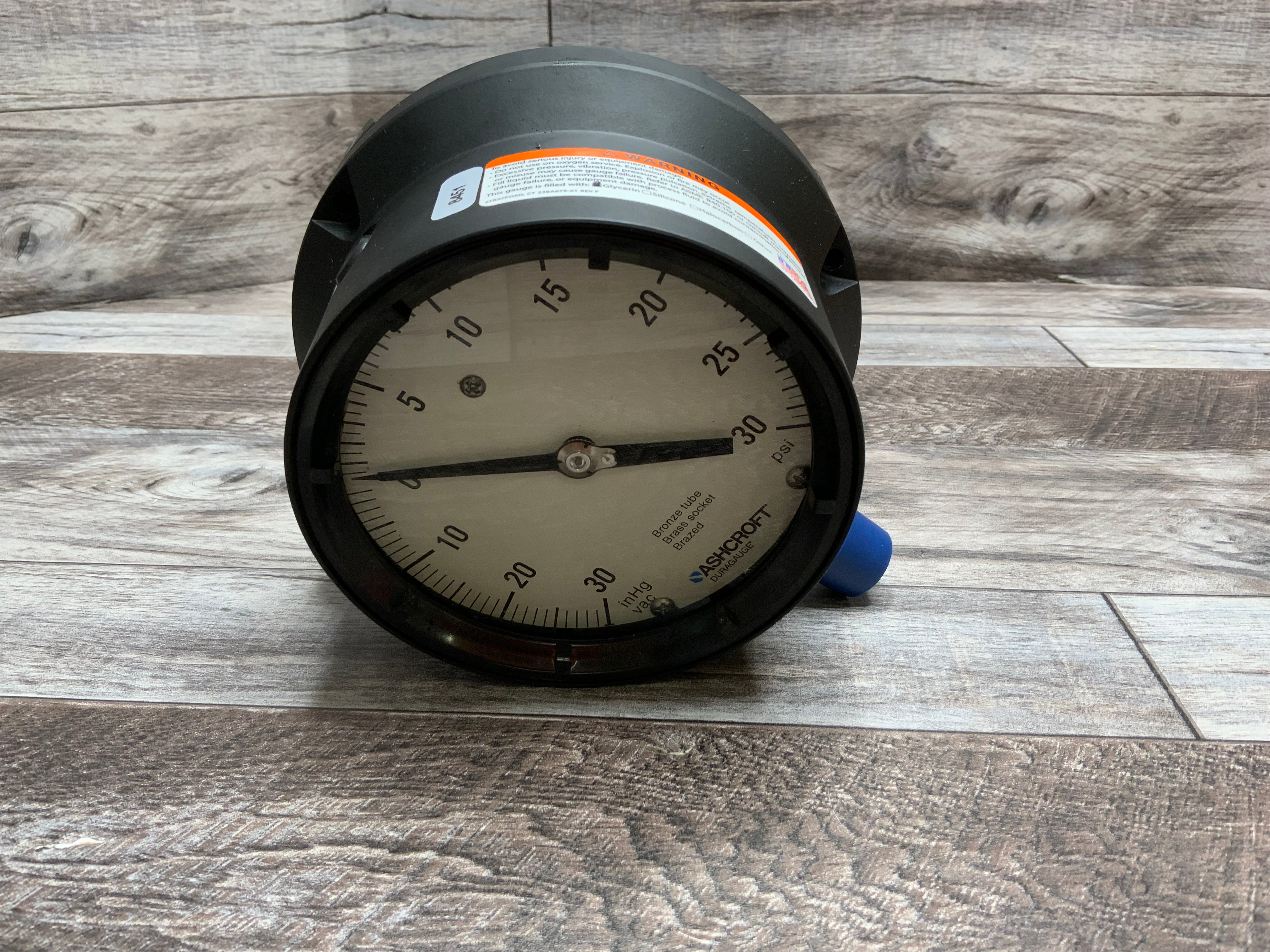 Ashcroft 8451 30 inHg - 30 PSI Pressure Gauge (8177813487854)